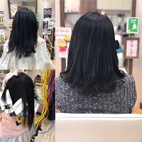 本八幡美容室 市川市美容室ヘアシック デジタルパーマ 簡単 毛先カール 縮毛矯正デジタルパーマ